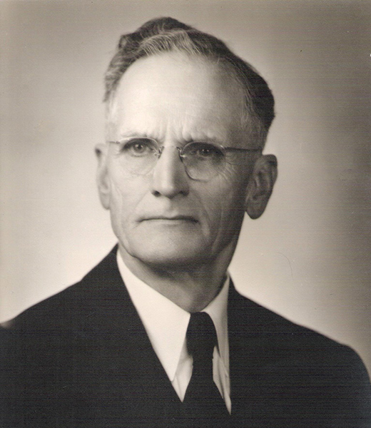 Black-and-white portrait of Dr. T.W. Hardison