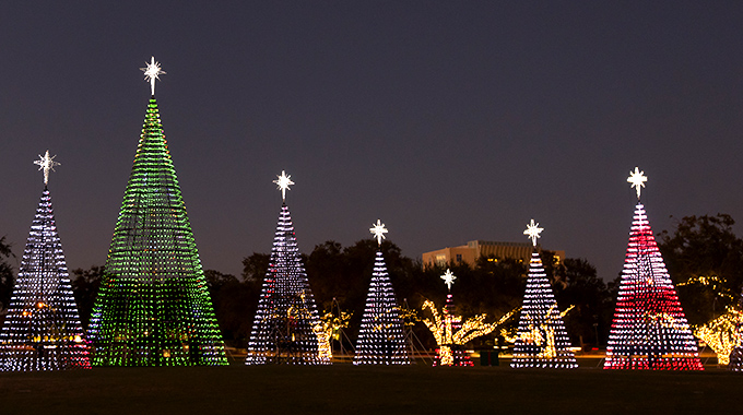 More than 1.5 million lights illuminate Jones Park during the Gulfport Harbor Lights Winter Festival. | Photo by Alex North