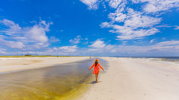 Soak up the sun on Ship Island, which is also home to a Civil War-era fort. | Photo by Laura Grier