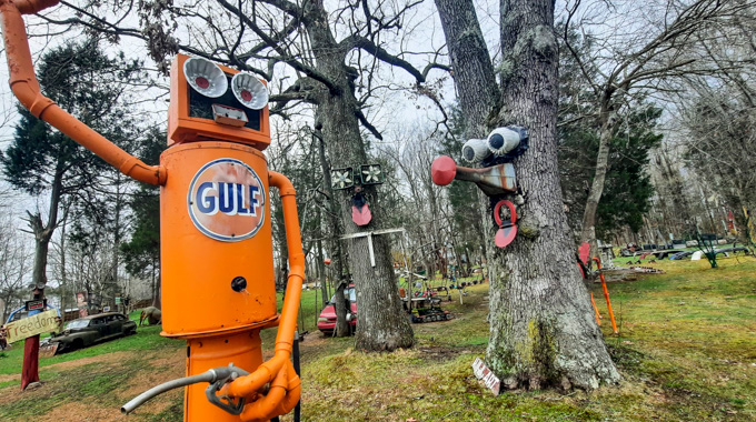 Artist Keith Holt will have to explain what's going on here at the Apple Valley Hillbilly Garden and Toyland in Calvert City. | Photo by Keith Holt