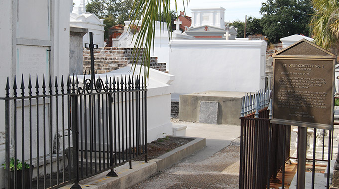 Visitors to St. Louis Cemetery No. 1 often look for the site where a part of "Easy Rider" was filmed. | Photo courtesy Louisiana Office of Tourism