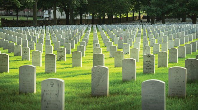 Because of its significance in Arkansas military history, Fort Smith National Cemetery was added to the National Register of Historic Places.| Photo courtesy Arkansas Tourism