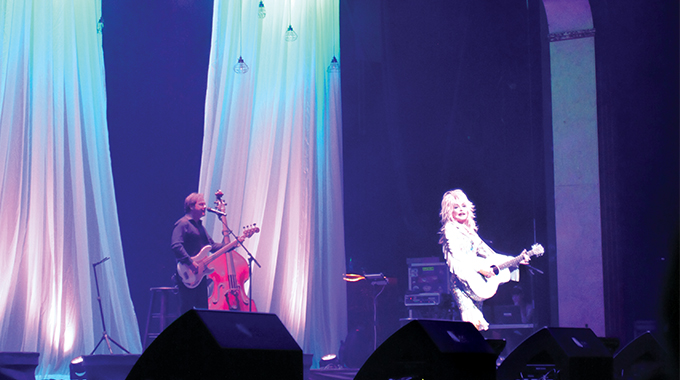 Dolly Parton performs in Dollywood