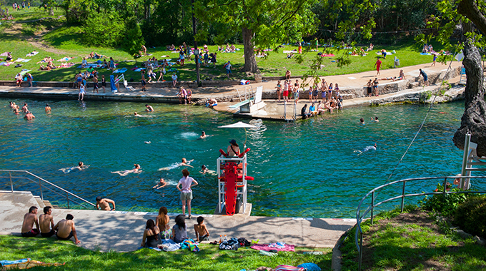 Cool off at Barton Springs Pool. | Photo by Michael Ventura/Alamy Stock Photo
