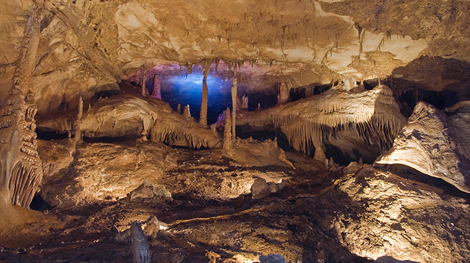 Escape the summer heat—while getting a good workout—at the Inner Space Cavern in Georgetown. | Photo by Sam Jolly/Courtesy Inner Space Cavern