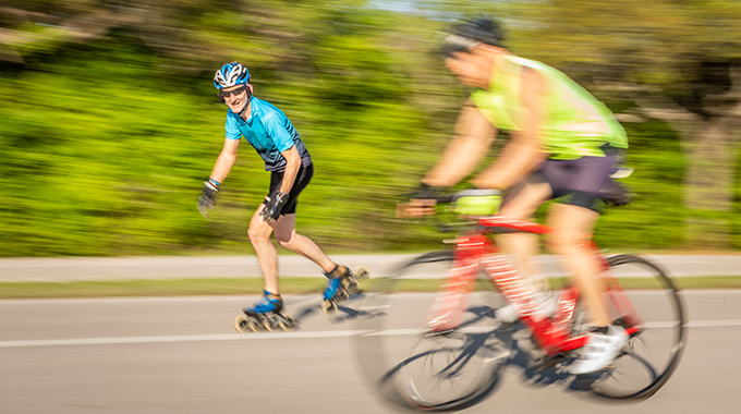 The Veloway is a 3.1-mile loop designed just for bicyclists and skaters. | Photo by Kenny Braun