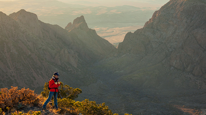 View of the Window and Chisos Mountains Basin from the summit. | Photo by Laurence Parent/Laurence Parent Photography