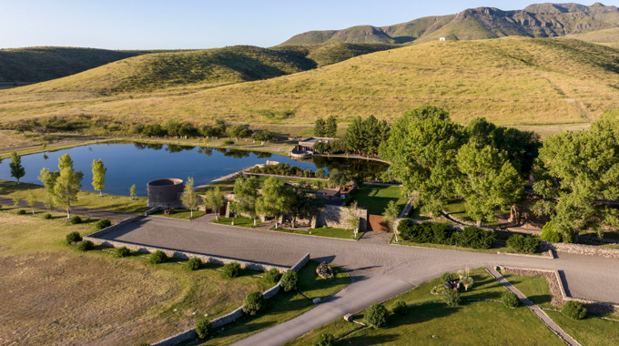 The grounds of Cibolo Creek Ranch