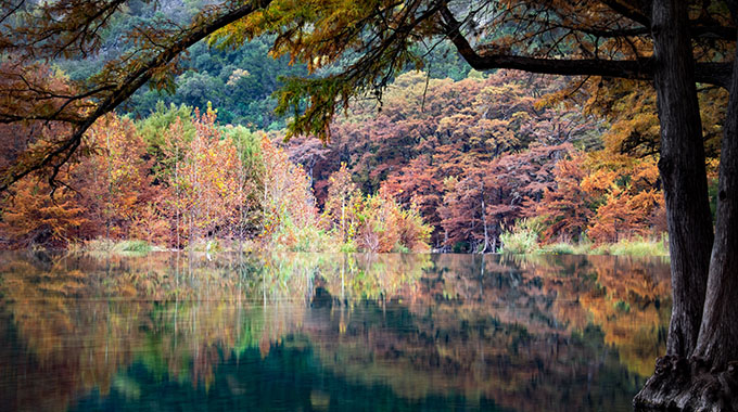 Garner State Park in Uvalde County is one of the best leaf-peeping spots in Texas. | Photo by Paul Tipton/stock.adobe.com