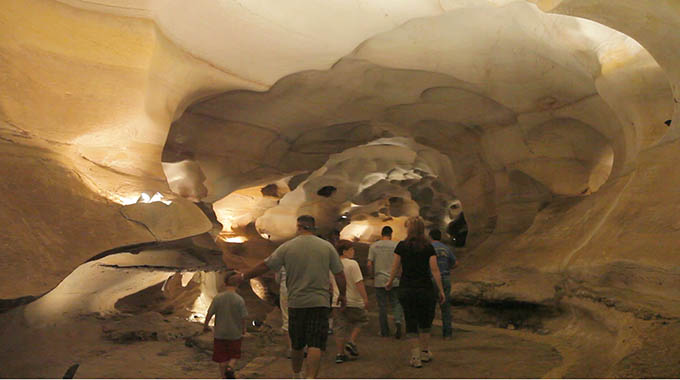 Explore underground caves at Longhorn Cavern State Park. | Photo courtesy Texas Parks and Wildlife