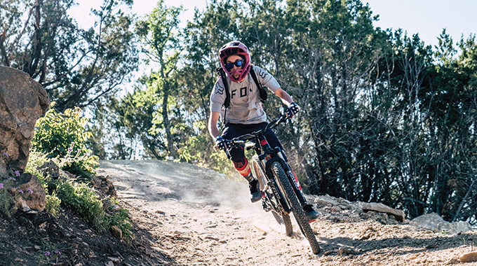 Ascend to the top of Spider Mountain on a chairlift, then ride downhill on the trails with thrilling speed. | Photo by Visit Marble Falls