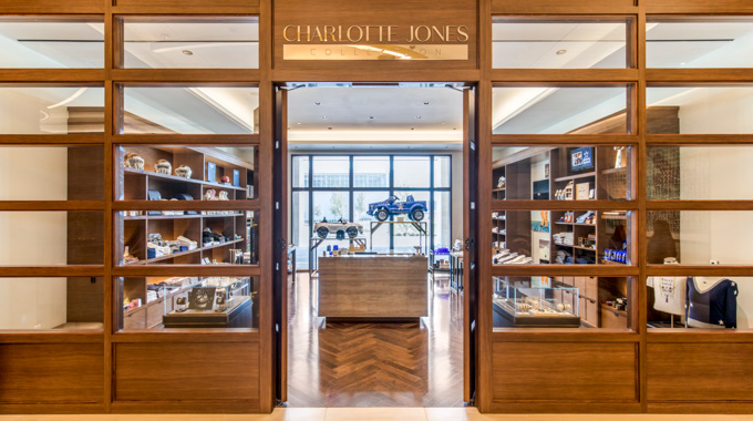 Entrance to the Charlotte Jones Collection boutique