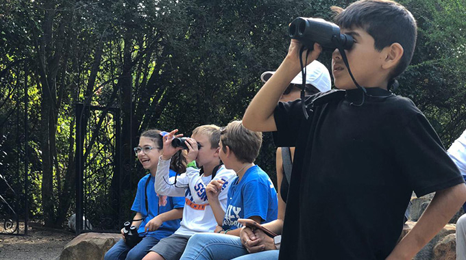 Children learn how to identify colorful birds at a bird-watching class at Quinta Mazatlan in McAllen. | Photo courtesy Quinta Mazatlan, McAllen, Texas