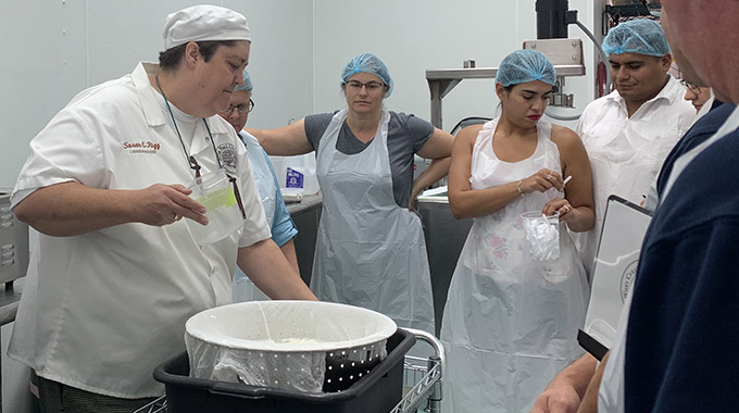 Susan Rigg, owner of River Whey Creamery, teaches cheesemaking. | Photo courtesy River Whey Creamery