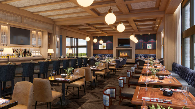 Clubhouse restaurant rendering