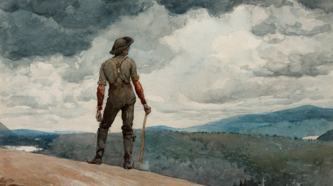 "The Woodcutter" by Winslow Homer