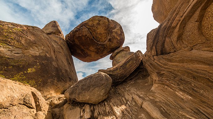 The Balanced Rock at Grapevine Hills. | Photo by Billy McDonald/stock.adobe.com