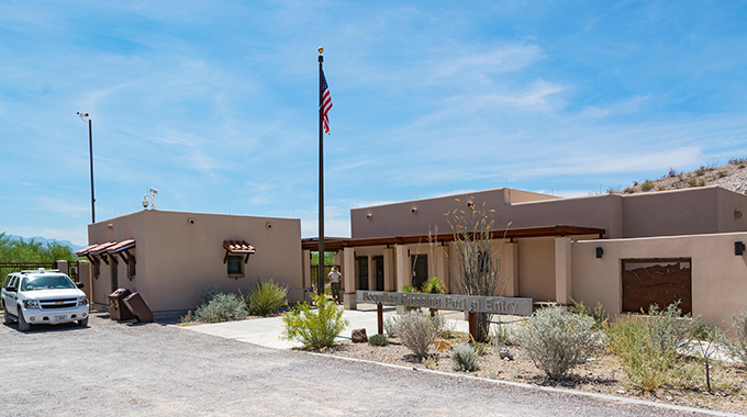 Ranger Station at Boquillas Crossing Port of Entry. | Photo by Stephen Saks Photography/alamy.com