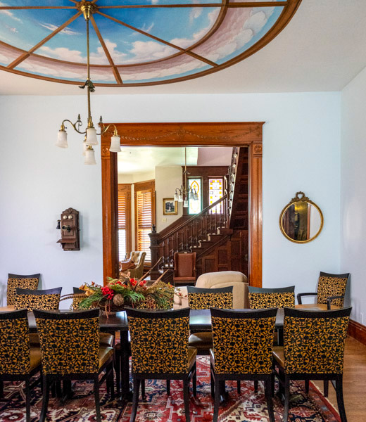 The dining room at Angel's Nest Bed & Breakfast