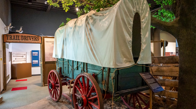 Doss Heritage Cultural Center wagon display