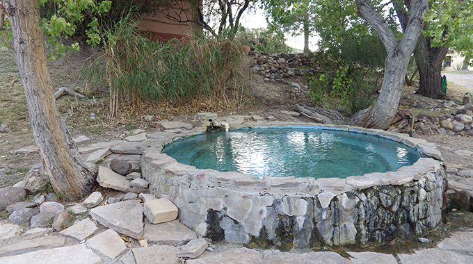 Soak in nature at Chinati Hot Springs, near Ruidosa. | Photo by Melissa Gaskill