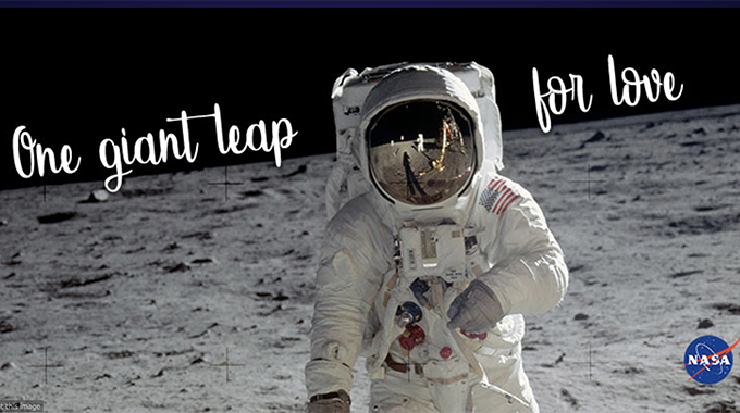 Send an e-card from NASA that says, "I love you to the moon and back." | Photo courtesy NASA