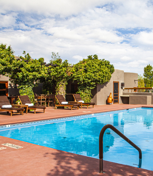 Cibolo Creek's pool area. | Photo courtesy Cibolo Creek Ranch