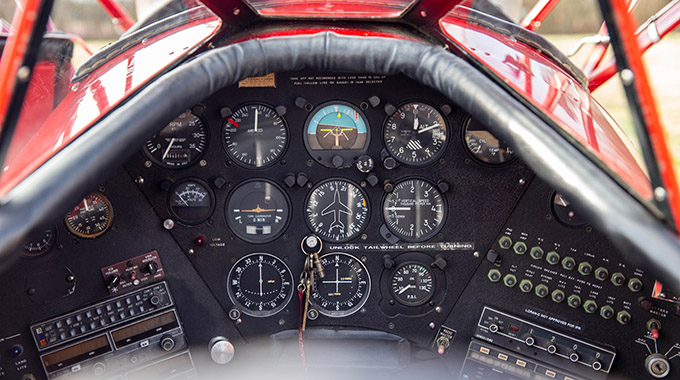 The instrument panel.