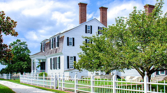 The historic Eyre Hall house is one of Virginia's best preserved colonial homes with one of the oldest gardens in the U.S. | Photo by Paul Diming
