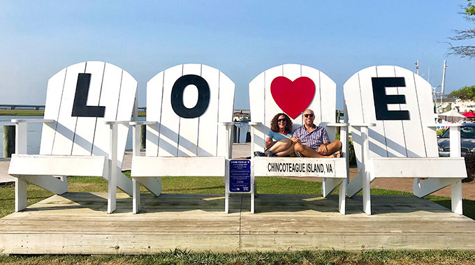 Each Adirondack chair is 10 feet tall and weighs more than 500 pounds. | Photo courtesy Virginia Tourism Corporation