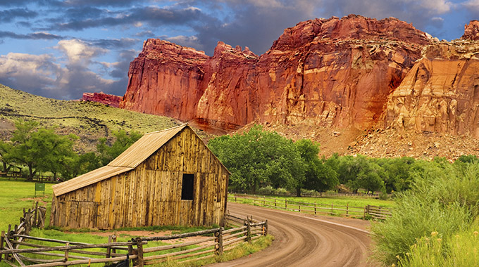 Capitol Reef National Park is awash in redrock vistas and lightly trafficked trails.