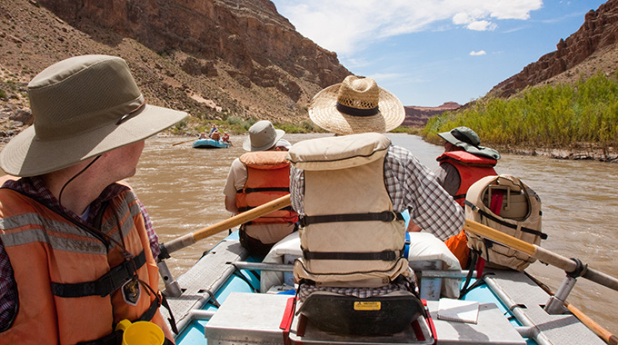The San Juan River near Bluff, Utah, offers rafters a welcome alternative to the popular Colorado River.