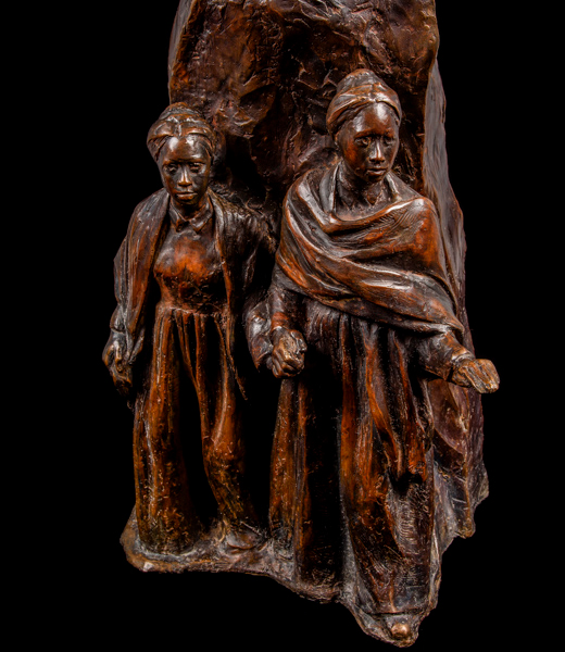 Erik Blome’s bronze statue of the Edmonson sisters 