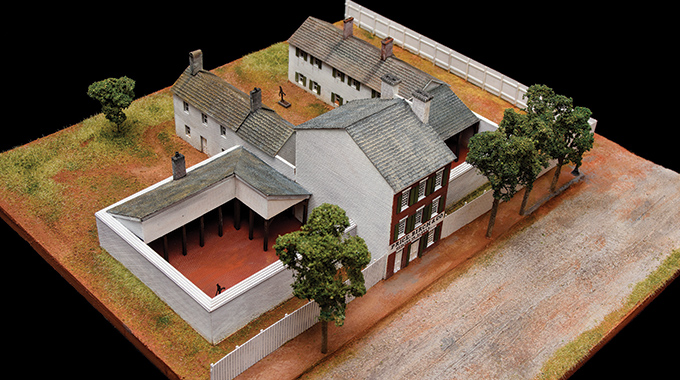 Scale model of the Freedom House Museum