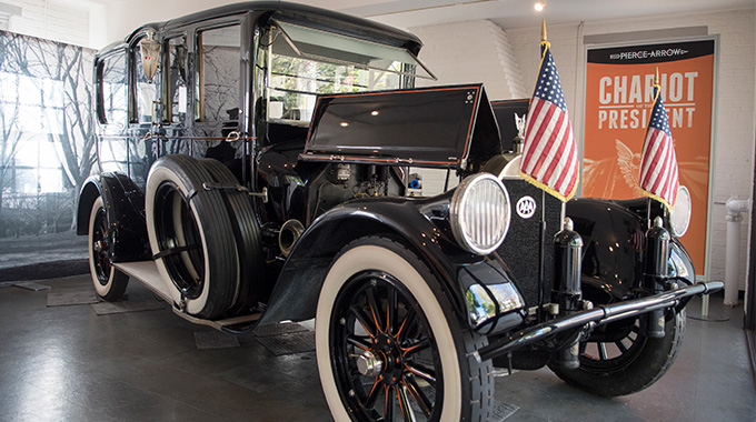 Woodrow Wilson's Pierce-Arrow limousine. | Photo by Ashley Twiggs