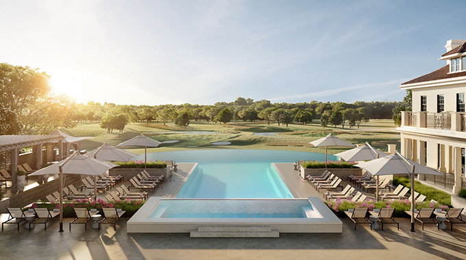 The infinity pool at Keswick Hall. | Photo by Binyan Studios for The O Group 