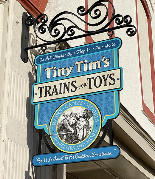 Tiny Tim’s Trains and Toys shop is filled with collectibles sure to delight patrons of all ages. | Photo by Larry Bleiberg