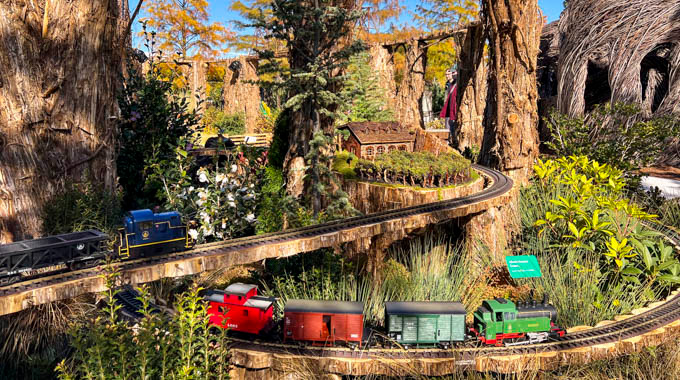 U.S. Botanic Garden model train display.