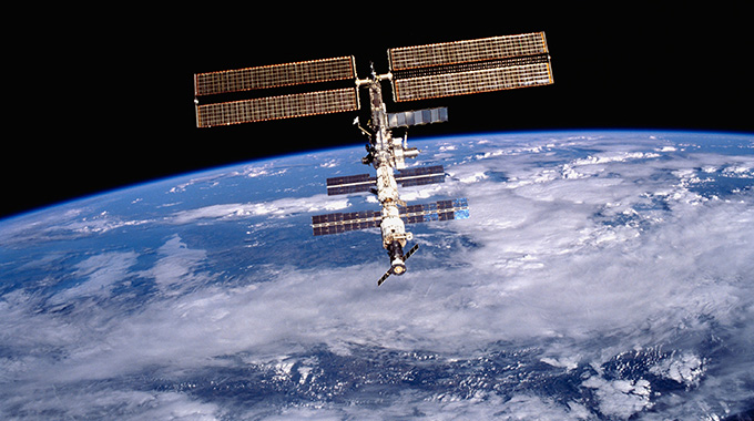 Earth and the International Space Station