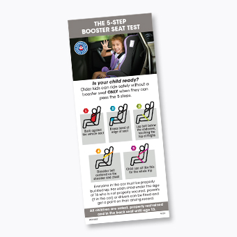 The 5-step booster seat test The 5-step booster seat test