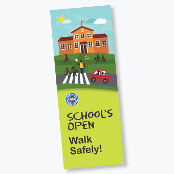 Pedestrian Safety Bookmark Pedestrian Safety Bookmark