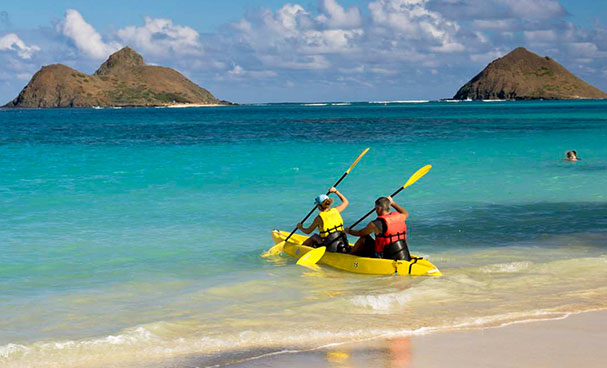 Ocean kayakers