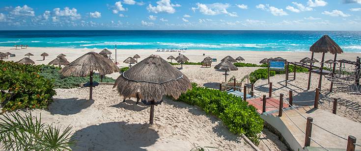 Arial view of Cancun, Mexico Arial view of Cancun, Mexico