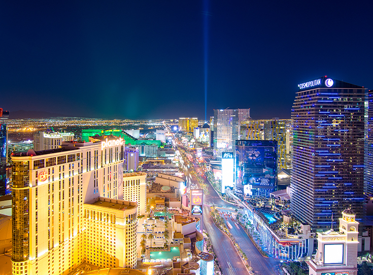 Aerial view of Las Vegas Aerial view of Las Vegas
