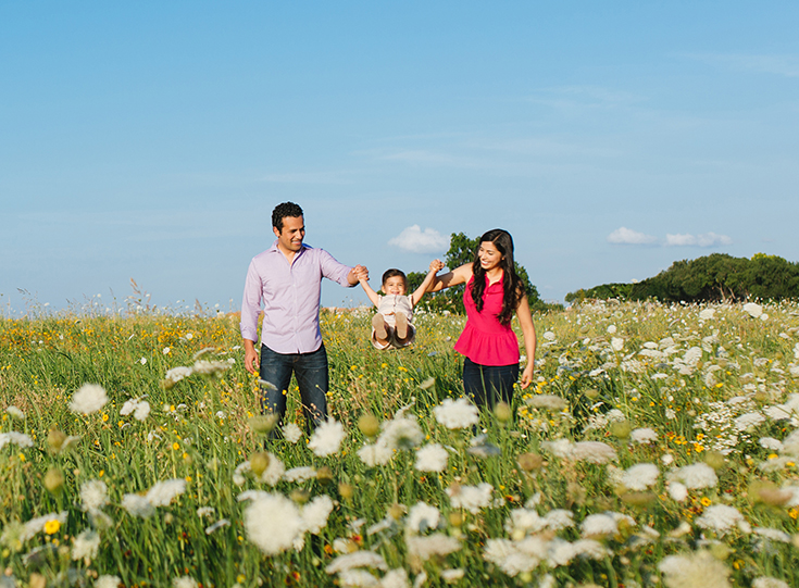 Family sunny day out