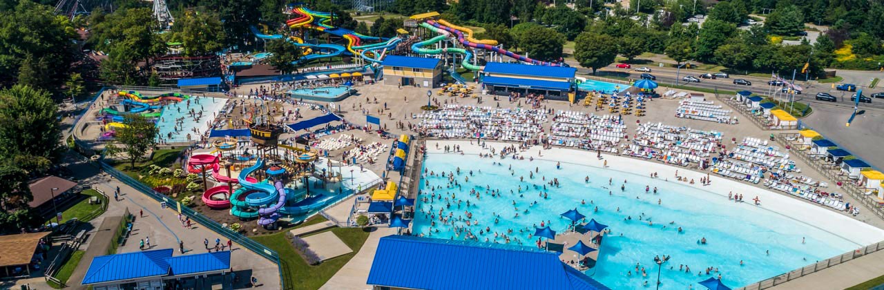 Water World is part of the lakeside  Waldameer complex in Erie, Pennsylvania.