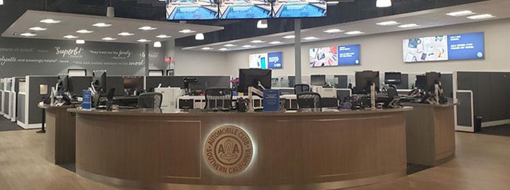 AAA branch interior AAA branch interior