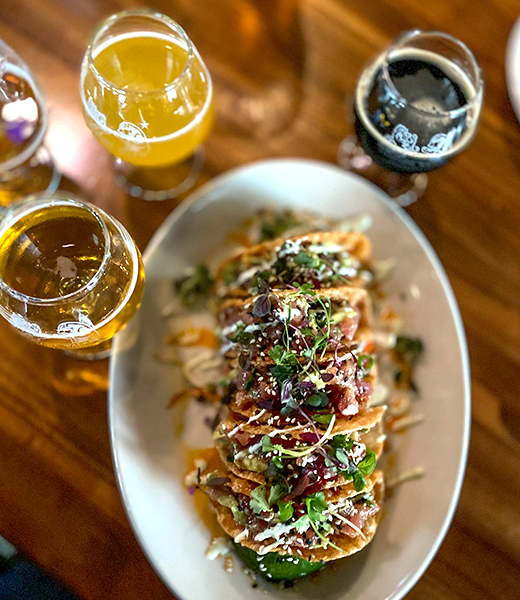 Craft brews and tacos at Firestone Walker Brewing Company. | Photo by Alison Ashton