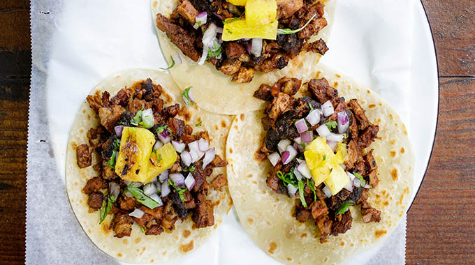 A trio of tacos from Salazar